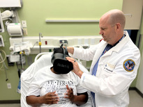 Doctor treats Veteran using virtual reality