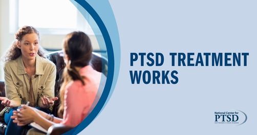 Two women talking - PTSD treatment works