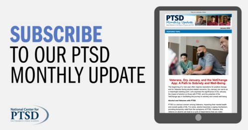 PTSD monthly update newsletter