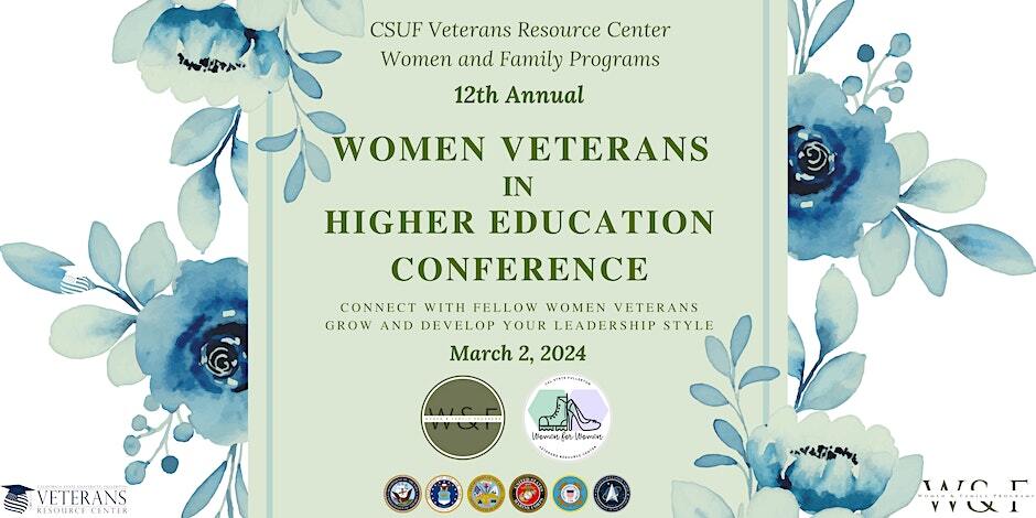 California State University, Fullerton Women Veterans Conference FLyer