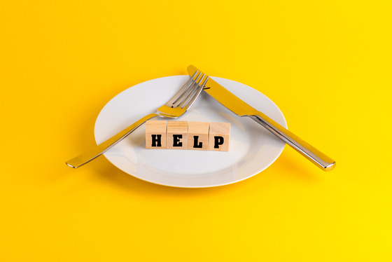HELP on eating disorder plate