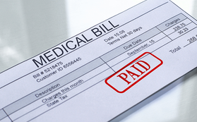 Medical bill image.