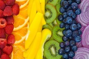 Assortment of colorful fruit