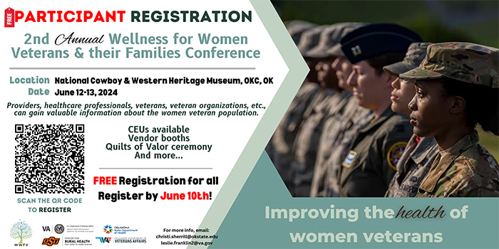 2nd Annual Wellness for Women Veterans and their families conference flyer