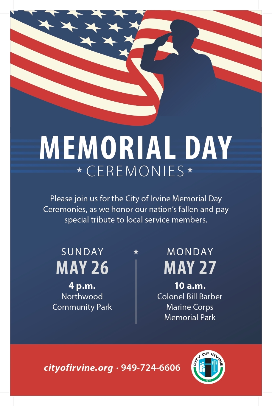 Irvine Memorial Day