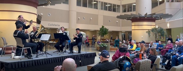 Navy Band playing for Veterans