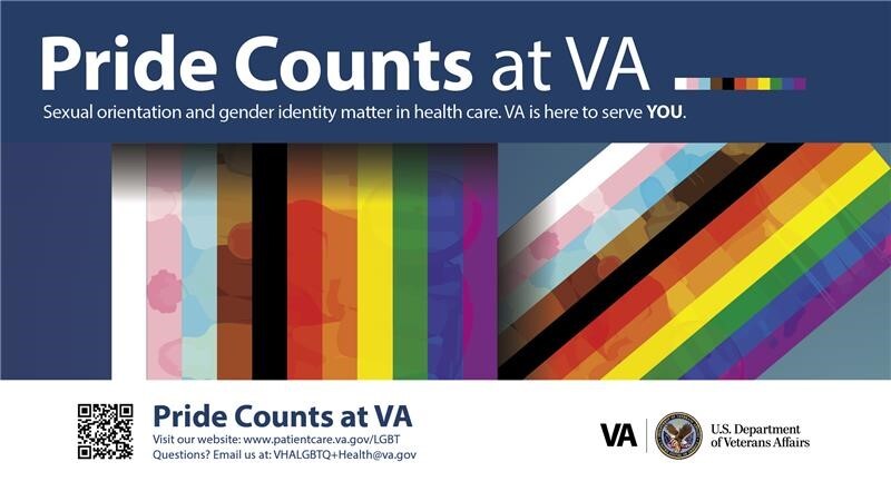 Pride Counts at VA Sexual orientation and gender identity matter in health care. VA is here to serve You. 