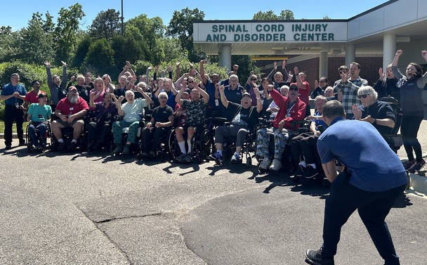 group in wheelchairs 