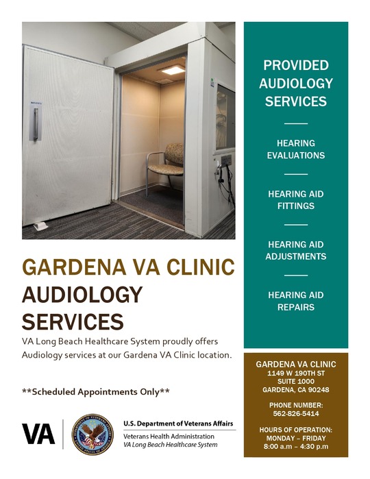 Gardena VA Clinic Audiology Flyer