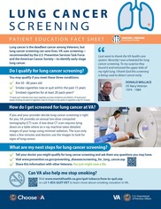 Lung Cancer Screening Flyer