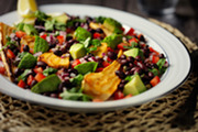 Healthy black beans salsa