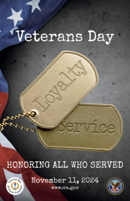 2024 Veterans Day poster.