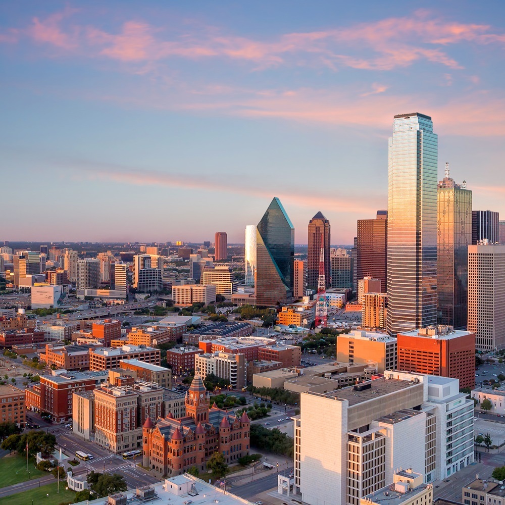 City scape aerial view