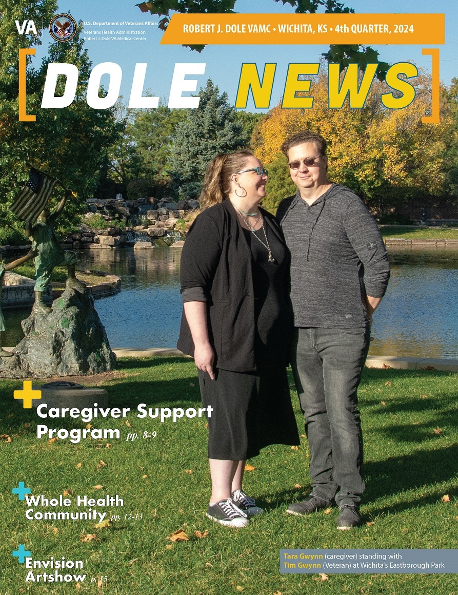 Dole News 2024 Q4 cover: Couple enrolled in VA Caregiver Support Program