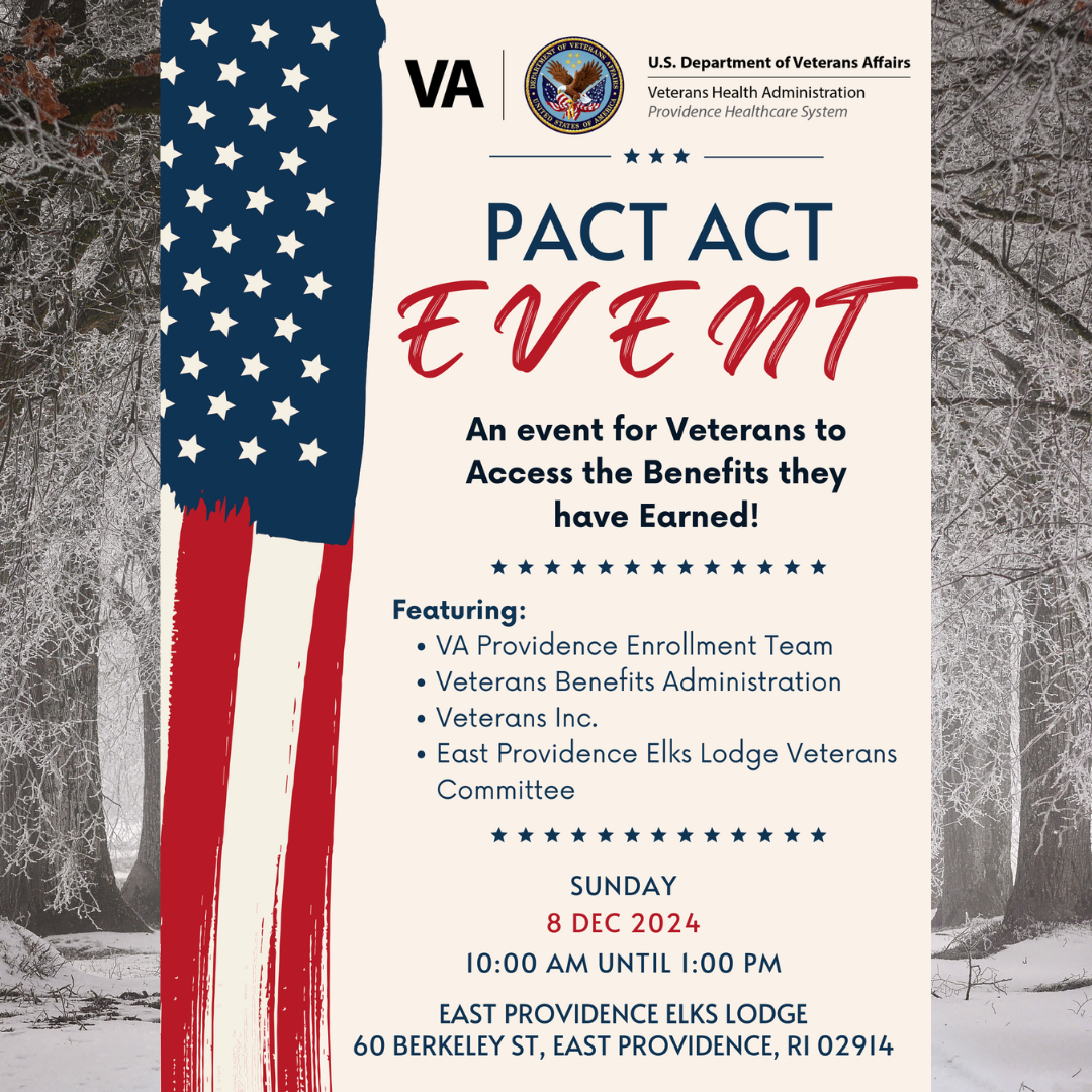 PACT Act Event at East Providence Elks Lodge