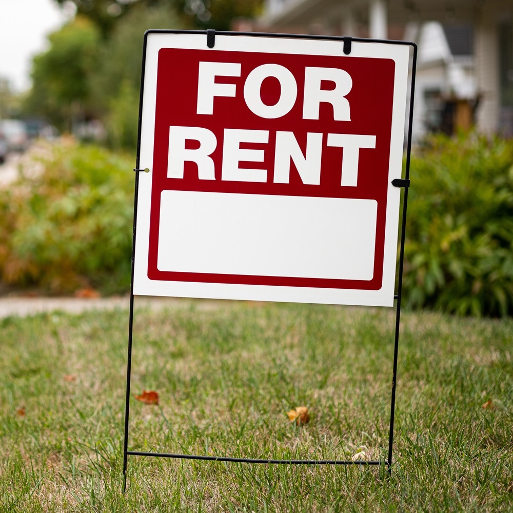 For rent yard sign