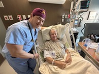 person in scrubs with patient