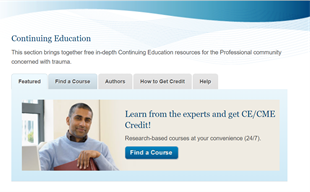 Continuing Education page on National Center for PTSD website