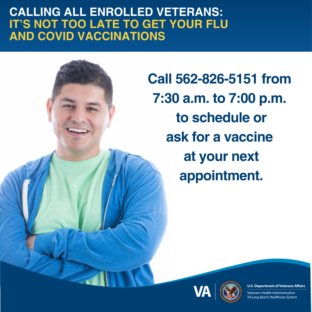 Male with information about flu vaccinations