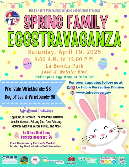 La Habra Eggsrtavaganza Flyer