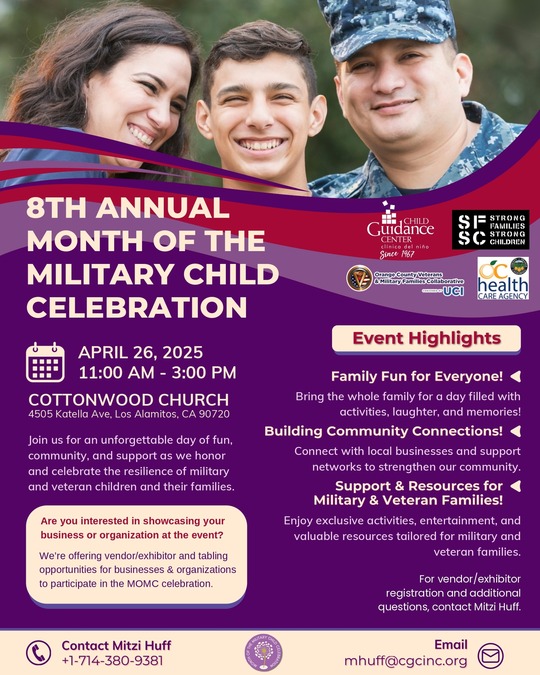 8th Annual Month of the Military Child Save the Date
