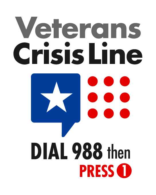 Veterans Crisis Line logo.