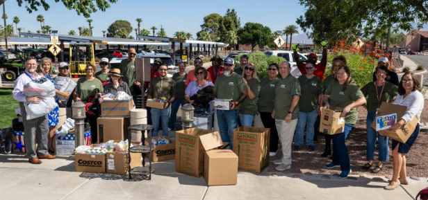 Large group donation 