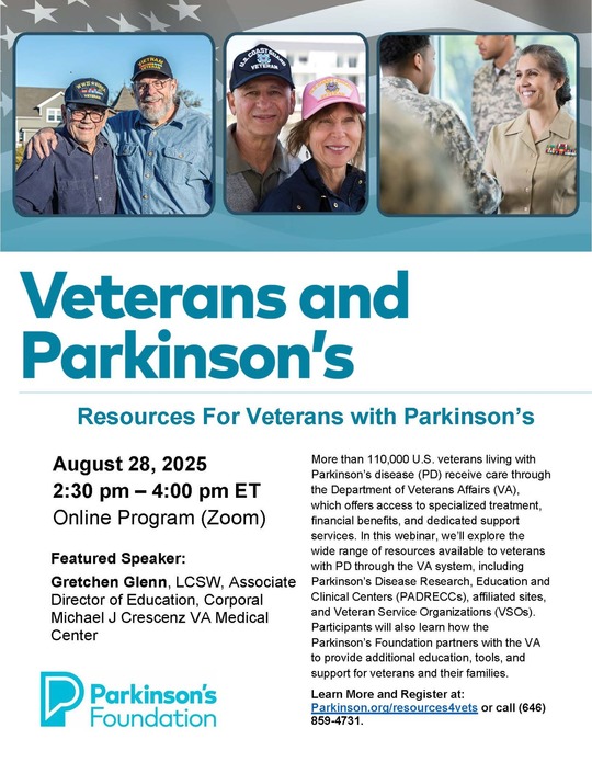 Veterans and Parkinson's