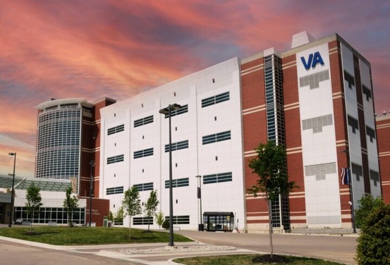 LTC Charles S. Kettles VA Medical Center at sunset. 