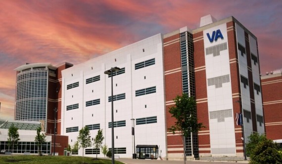 LTC Charles S. Kettles VA Medical Center at sunset. 