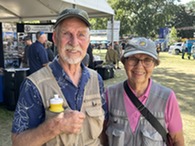 a man in an Army hat with wife at Mn. State Fair Appreciation Day