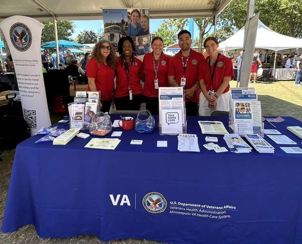 group of employees at Military Appreciation Day event