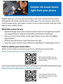 Simpler travel pay claims flyer