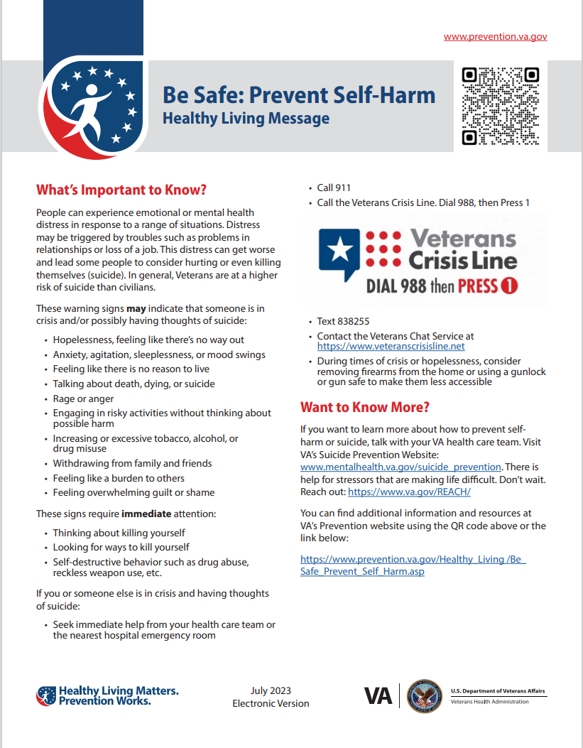 Suicide prevention