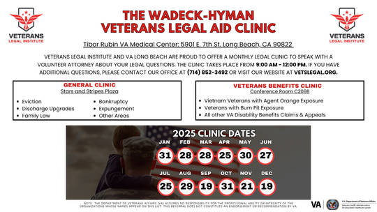 Veterans Legal Institute Legal Clinic