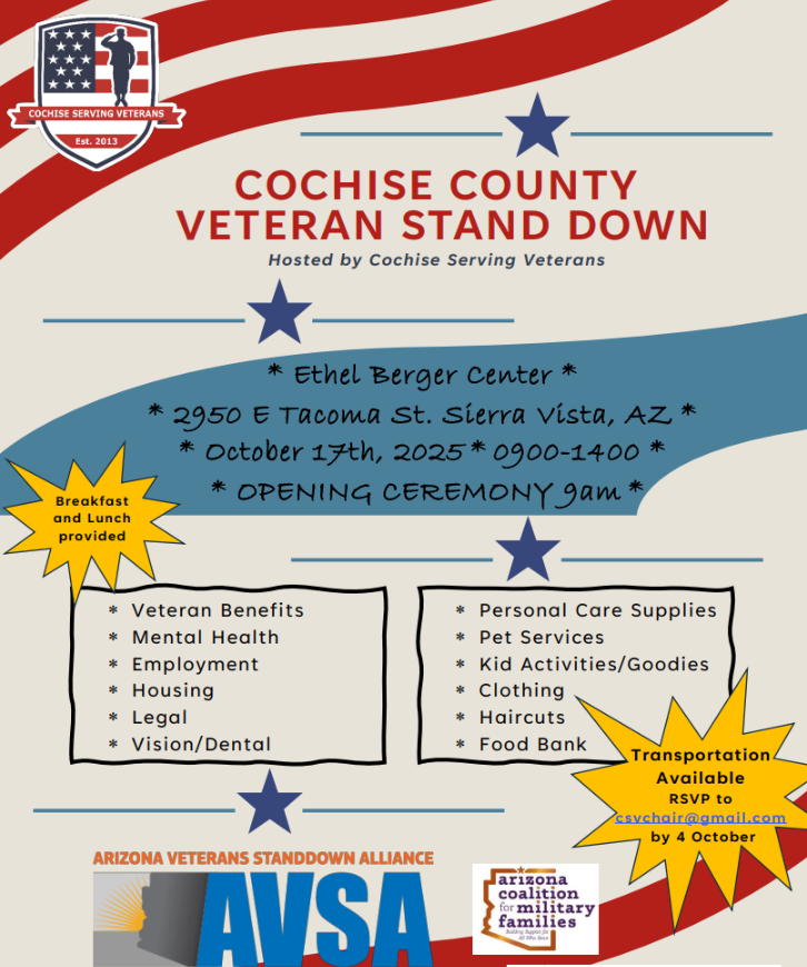 Cochise County Veteran Stand Down