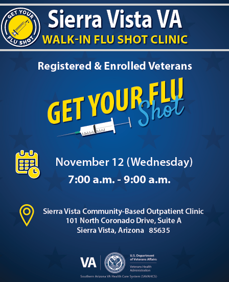 get your flu shot at the sierra vista cboc