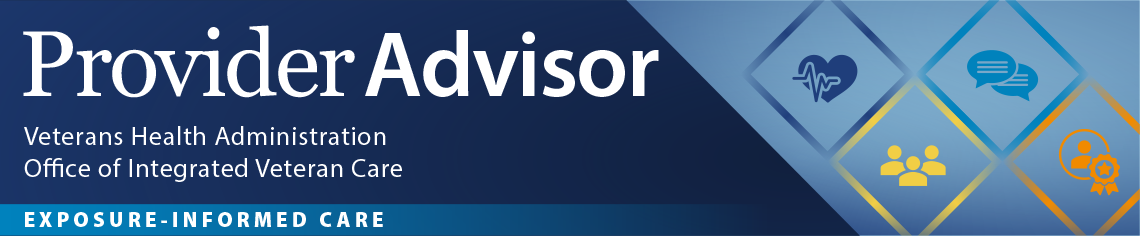 Provider Advisor Masthead Exposure-Informed Care.