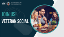 Veterans social event flyer