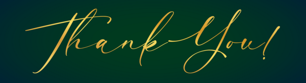 Thank you banner.