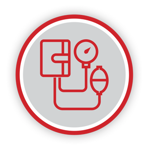 Icon representing blood pressure.