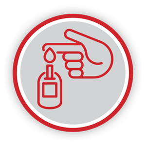 Icon representing blood sugar.
