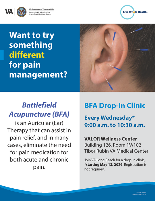 Battlefield Acupuncture Drop-In Clinic