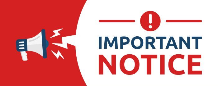 Important Notice Red Banner
