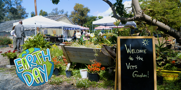 Celebrating Earth Day at the Beautiful Veteran’s Garden 