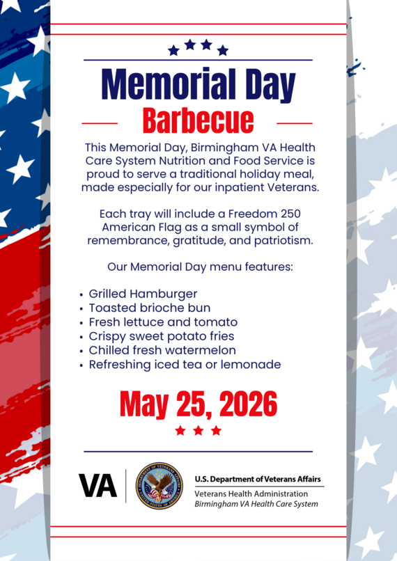 Memorial Day Menu 2026