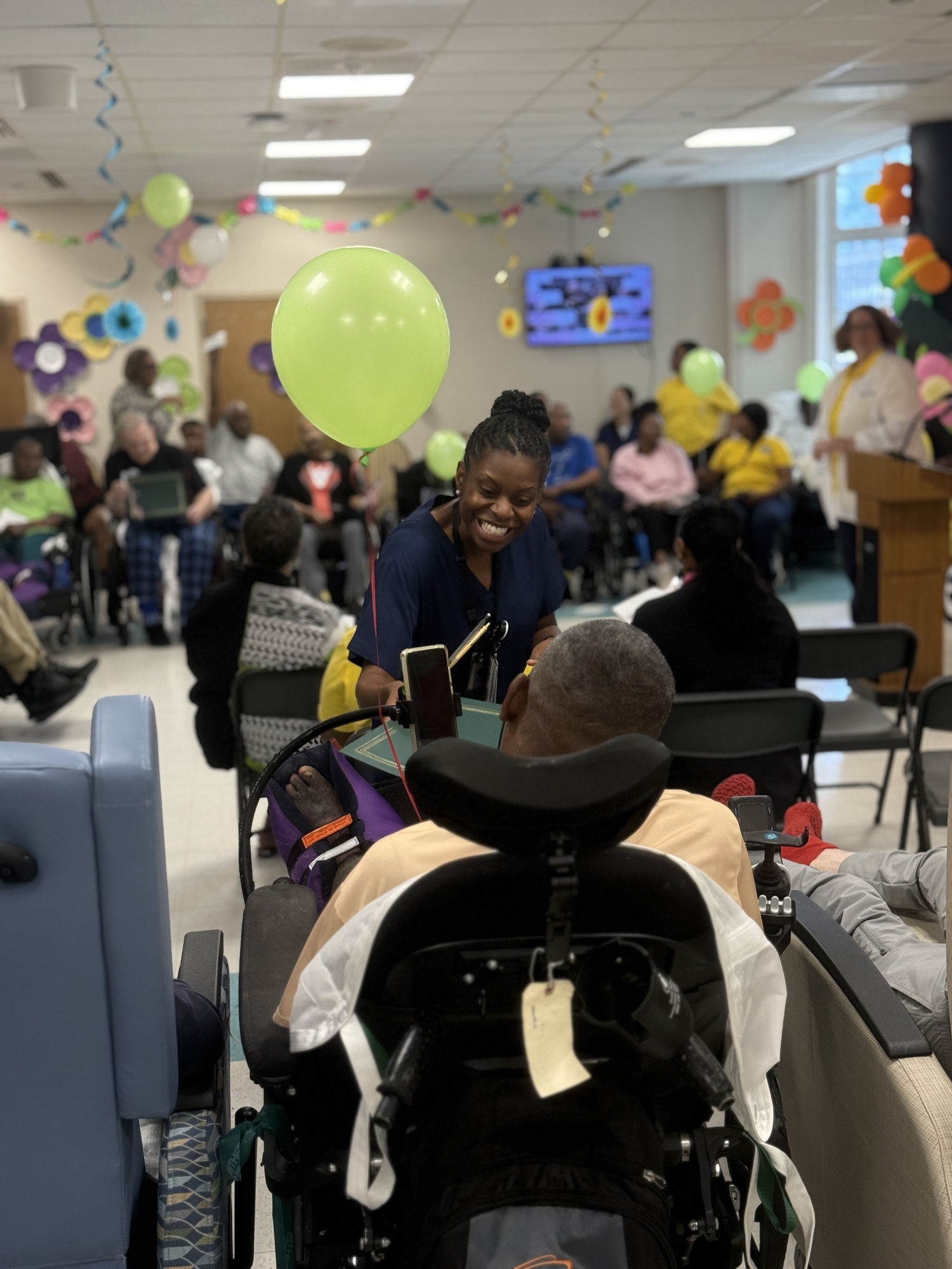 Resident Veterans take part in National Skilled Nursing Care Week activities at the New Horizon Community Living Center.