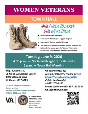Women Veterans Town Hall flyer 