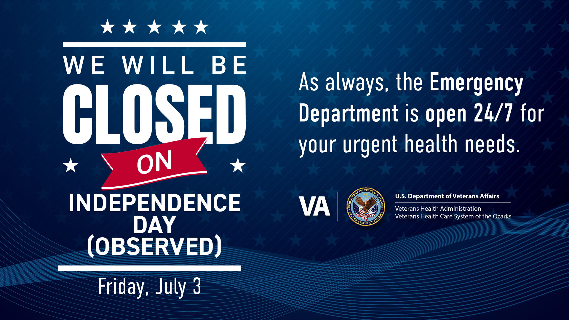July 3 Closure