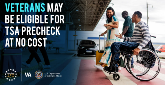 Veterans may be eligible for TSA precheck graphic